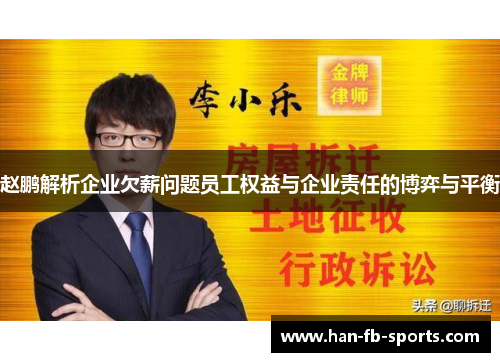 赵鹏解析企业欠薪问题员工权益与企业责任的博弈与平衡